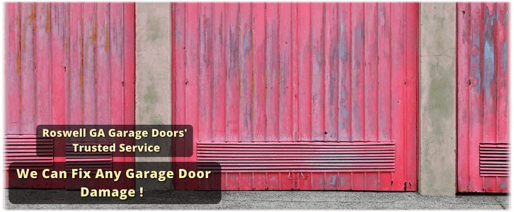 Garage Door Off Track In Roswell GA